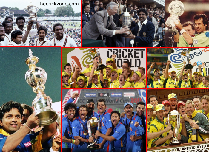 ICC cricket World Cup winners and runners-up list