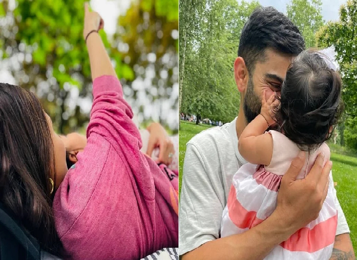 See PHOTOS- Virat and Anushka's daughter Vamika's photo shared on Instagram