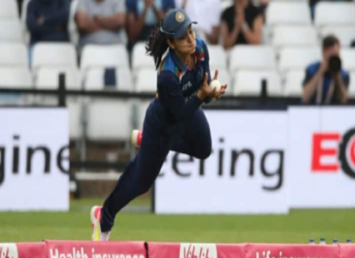 Viral Video of Harleen Deol's- Harleen caught an amazing catch on the boundary to become a 'superwoman'