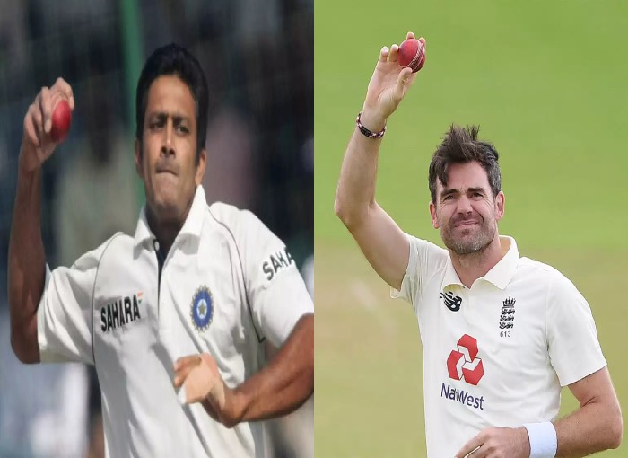 James Anderson reaches in top 3 highest Test wickets with 619 wickets, equal to Anil Kumble