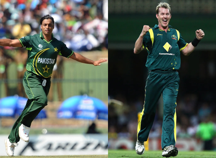 Brett Lee and Shoaib Akhtar