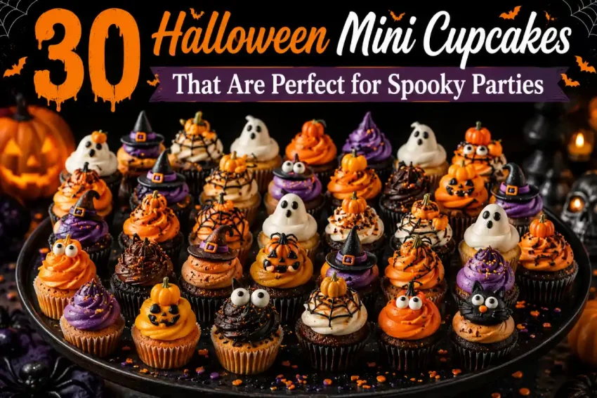 30 Halloween Mini Cupcakes That Are Perfect for Spooky Parties