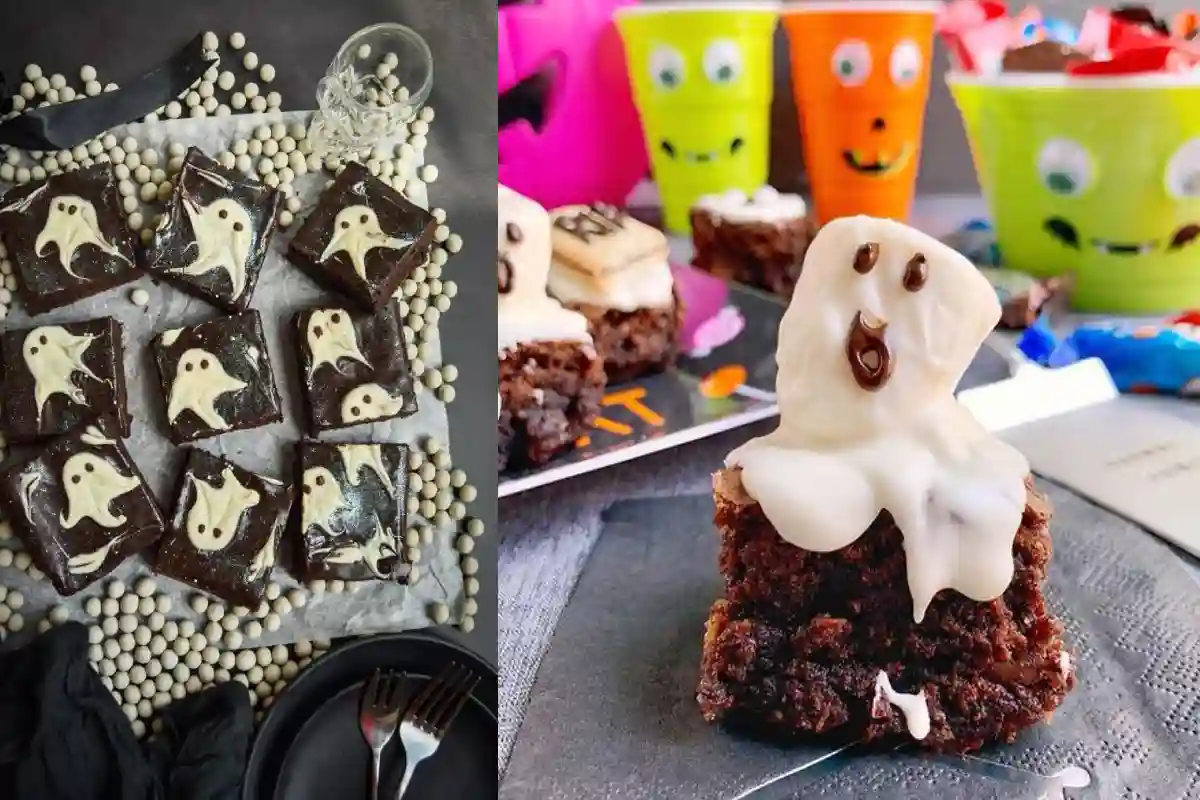 12 Chocolate Ghost Brownies for Spooky Season