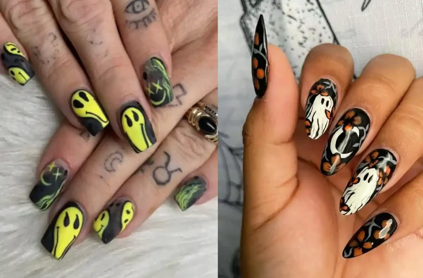  24 Ghost Nail Designs That Look Frightfully Cute