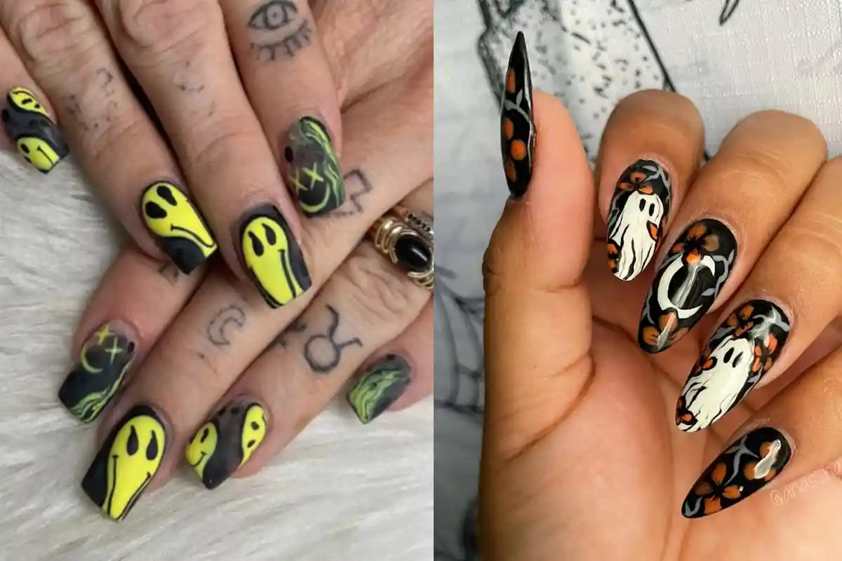 24 Ghost Nail Designs That Look Frightfully Cute