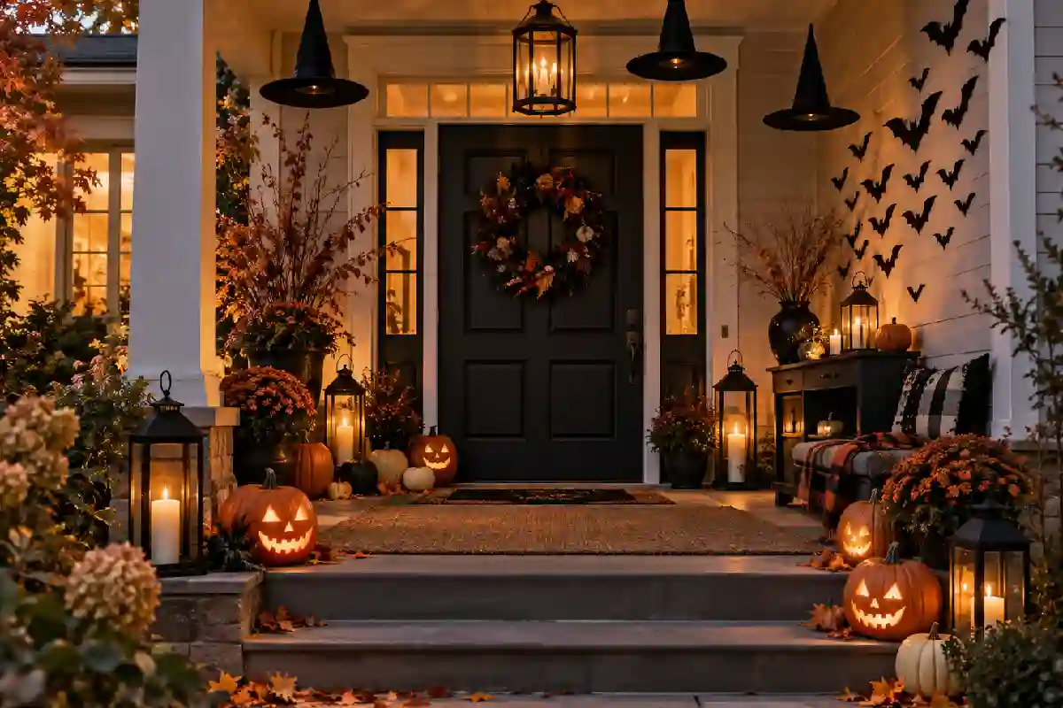 17 Halloween Entryway Decorations for a Spooky Welcome