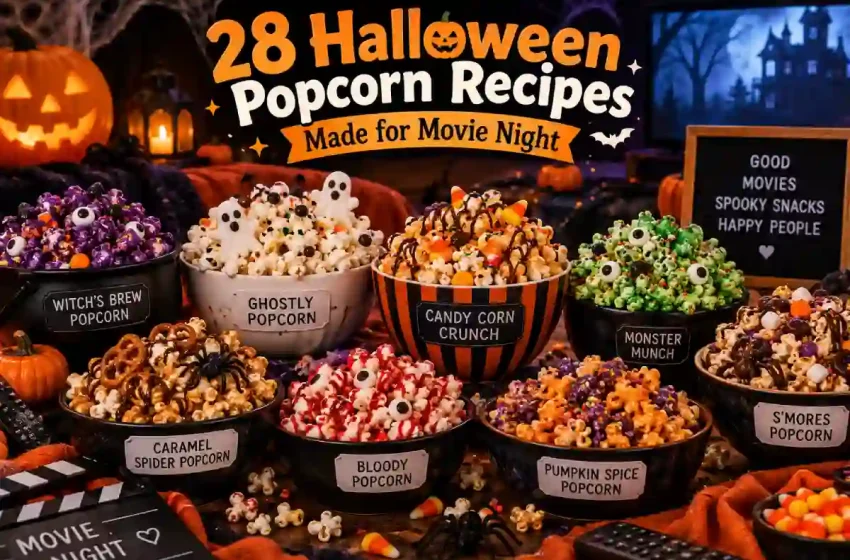  28 Halloween Popcorn Recipes Made for Movie Night