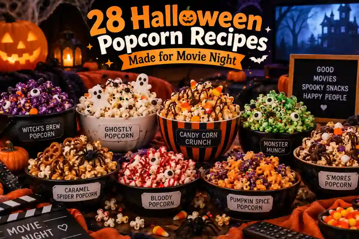 24 Halloween Popcorn Recipes Made for Movie Night