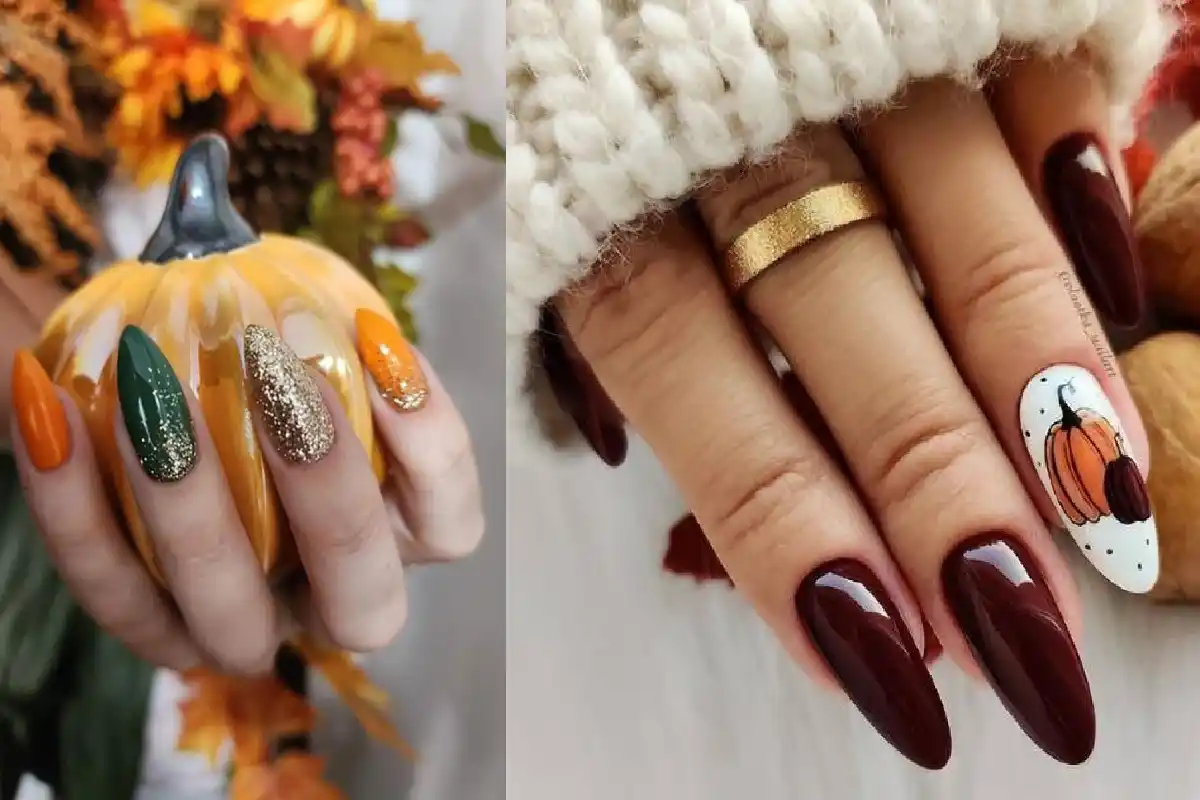22 Pumpkin Nails Filled With Cozy Fall Style