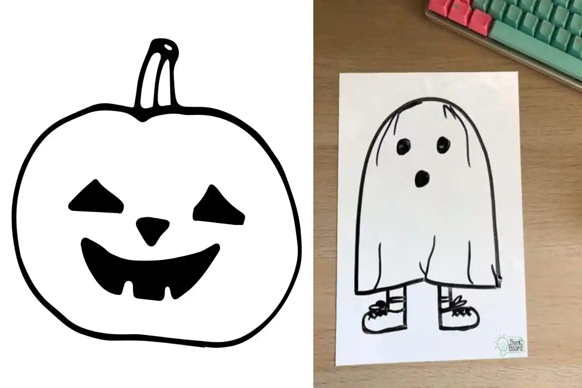 27 Spooky Halloween Whiteboard Drawing Ideas