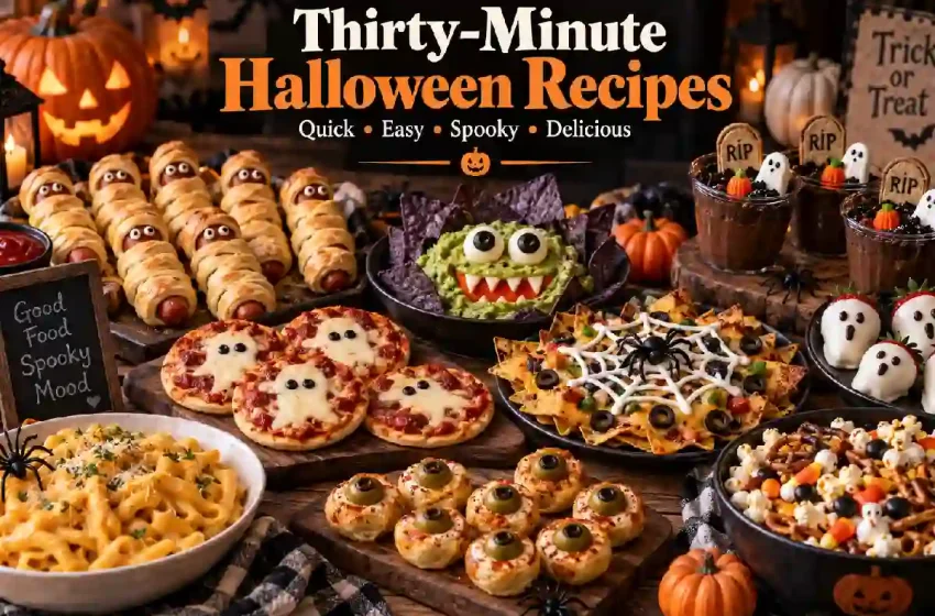 Thirty-Minute Halloween Recipes for a Quick & Spooky Celebration!
