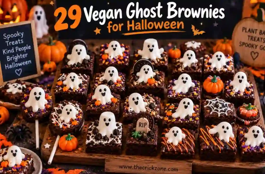  19 Vegan Ghost Brownies for Halloween